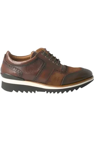 Calce Sko, Herre, Brun, 44 EU, Uld, Snørede sko Miinto-E6D582063B0184A63129