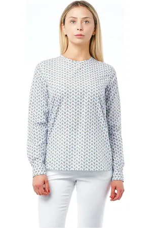 BAGUTTA Top, Dame, Hvid, M, Bomuld, Langærmet toppe