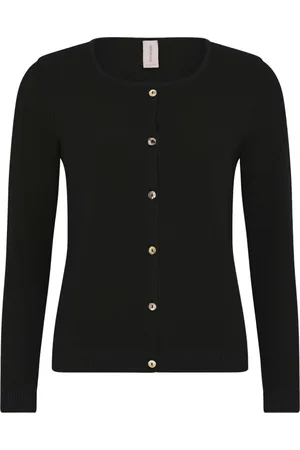 Skovhuus Strik, Dame, Sort, 2XL, Uld, Cardigans