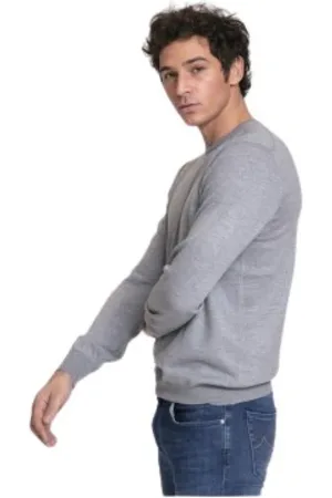 Gran Sasso Strik, Herre, Grå, 5XL, Uld, Sweater