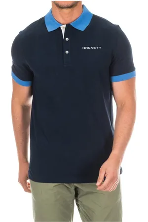 Hackett Top, Herre, Blå, S, Bomuld, Polo -skjorter