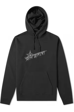 Saint Laurent Sweathshirts & Hoodies, Herre, Sort, S, Bomuld, Hættetrøje