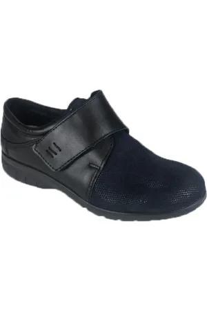 Fischer Sko, Dame, Sort, 38 EU, Velcro sko