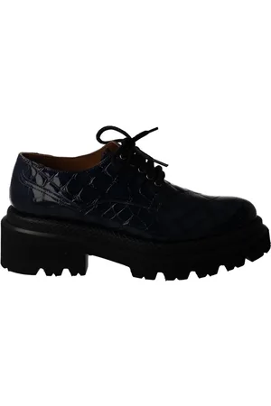 Calce Sko, Dame, Blå, 38 EU, Læder, Schnüre Schuhe
