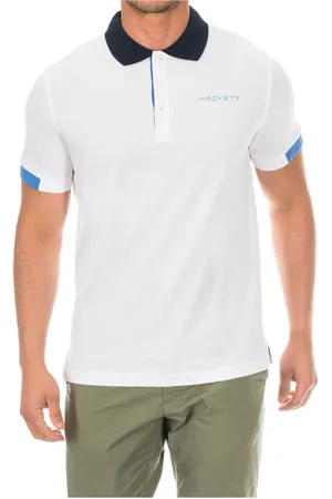 Hackett Top, Herre, Hvid, S, Bomuld, Polo -skjorter