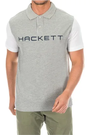 Hackett Top, Herre, Grå, S, Bomuld, Polo -skjorter