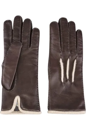 MOORER Tilbehør, Dame, Brun, 7 IN, Læder, Handsker