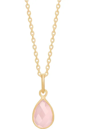 Frk Lisberg Tilbehør, Dame, Gul, S, Sophie halskæde Rosa