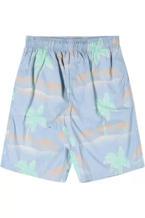 Edwin Badetøj, Herre, Blå, S, Bomuld, Chiba Palm Shorts