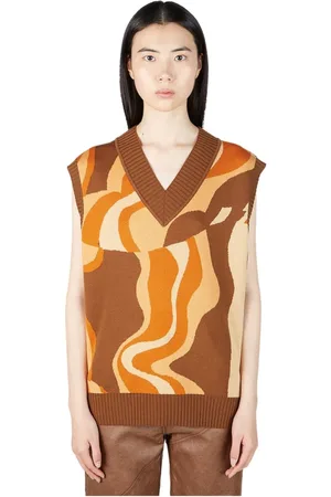 REJINA PYO Strik, Dame, Brun, L, Uld, Knitwear
