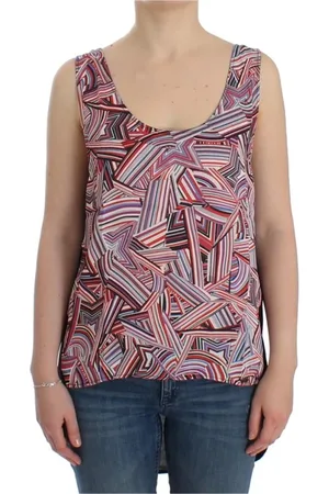 Costume National Top, Dame, Flerfarvet, S, Polyester, Ærmeløs top