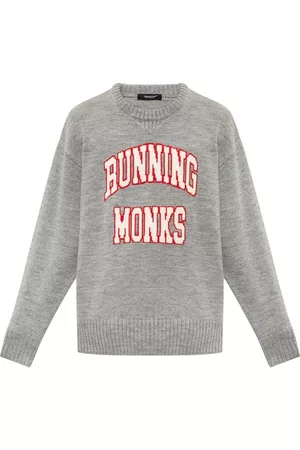 UNDERCOVER Strik, Herre, Grå, 2XL, Uld, Uld sweater
