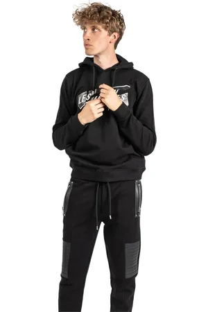 Les Hommes Sweathshirts & Hoodies, Herre, Sort, M, Bomuld, Hættetrøjer