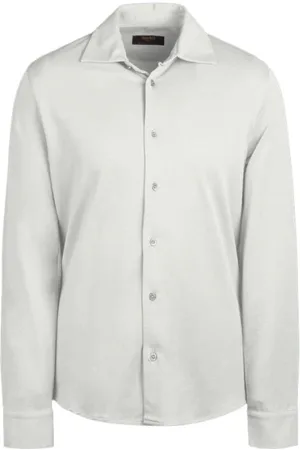 MOORER Skjorte, Herre, Hvid, 3XL, Bomuld, Casual skjorte