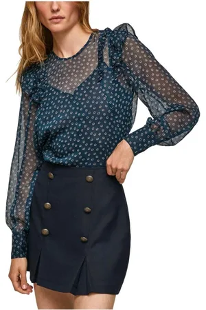 Pepe Jeans Bluser & Skjorter, Dame, Blå, XS, Uld, Bluser