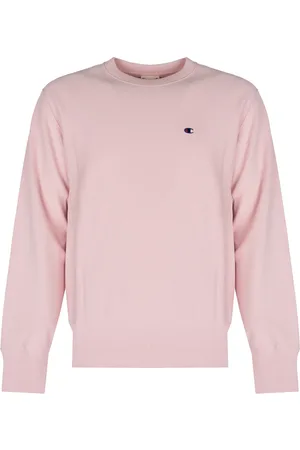 Champion Sweathshirts & Hoodies, Dame, Lyserød, 2XL, Uld, Blå c-hals