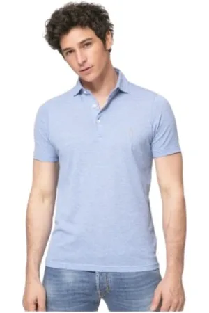 Gran Sasso Top, Herre, Blå, 2XL, Bomuld, Polo trøje