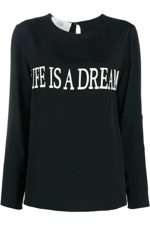 Alberta Ferretti Bluser & Skjorter, Dame, Sort, M, Uld, Blouses