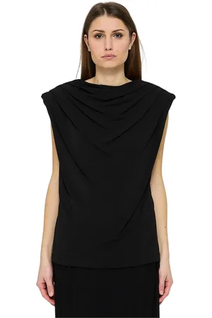 FEDERICA TOSI Top, Dame, Sort, S, Uld, Tops