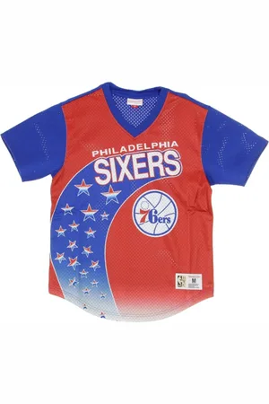 Mitchell & Ness Top, Herre, Blå, S, NBA T-shirt T-shirt Phi76e
