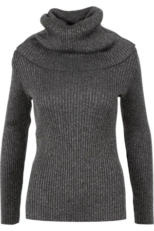 Alberta Ferretti Strik, Dame, Grå, S, Rullekrave