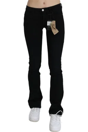 Costume National Jeans, Dame, Sort, W26, Bomuld, Lige jeans