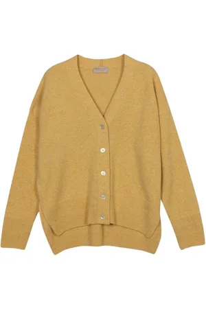 JOHN SMEDLEY Strik, Dame, Gul, S, Uld, Cardigan