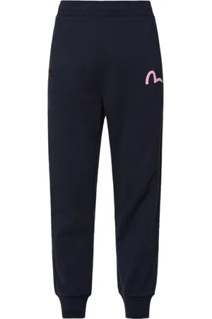 Evisu Bukser, Herre, Blå, S, Uld, Sweatpants