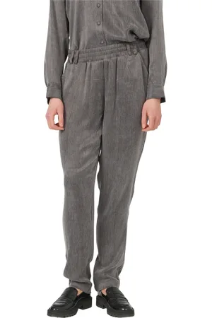 Elton Bukser, Dame, Grå, 3XL, Tyl, Roslin bukser