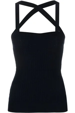 Patou Top, Dame, Sort, M, Uld, Ærmeløse toppe