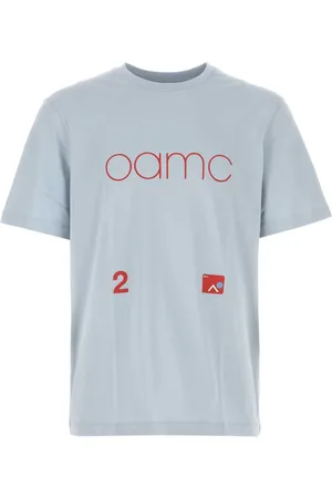 OAMC Top, Herre, Blå, XS, Bomuld, Lysblå bomulds store t-shirt