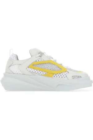 1017 ALYX 9SM Sko, Herre, Hvid, 41 EU, Læder, To-tone læder vandrende sneakers