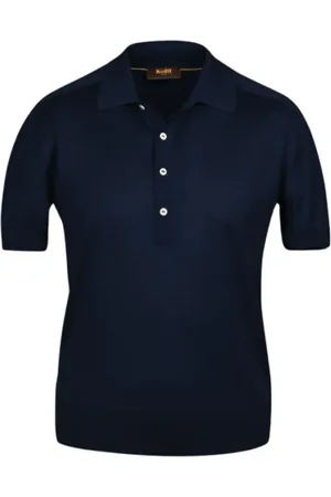 MOORER Top, Herre, Blå, 3XL, Uld, T-shirt