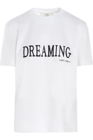 Alberta Ferretti Top, Dame, Hvid, M, Bomuld, T-shirts