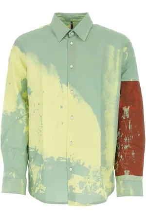OAMC Skjorte, Herre, Grøn, M, Trykt viskose Oversize Shirt