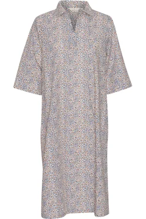 Basicapparel Kjole, Dame, , XS, Bomuld, Midi dag kjole