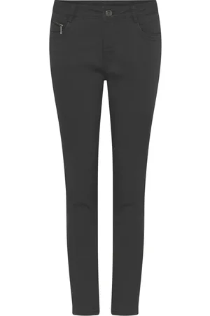 C.ro Jeans, Dame, Sort, 3XL, Bomuld, Tynde jeans