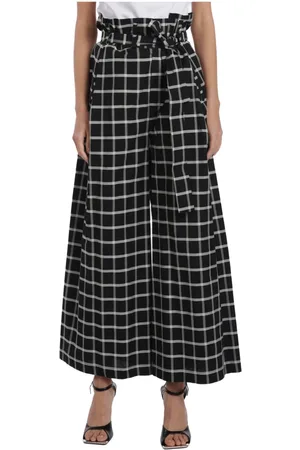 ERIKA CAVALLINI Bukser, Dame, Sort, 2XS, Bomuld, Brede bukser