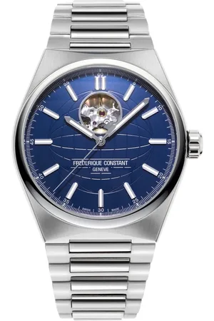 Frederique Constant Tilbehør, Herre, Grå, ONE SIZE, Uld, Uomo - FC -310N4Nh6B - Highlife Automatic Skeleton; Rustfrit stål armbånd og blå gummistem; Ltd 888