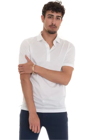 Gran Sasso Top, Herre, Hvid, 4XL, Bomuld, Kortærmet poloshirt