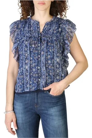 Pepe Jeans Bluser & Skjorter, Dame, Blå, S, Polyester, Skjorter