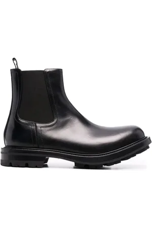 Alexander McQueen Sko, Herre, Sort, 40 EU, Læder, Watson Chelsea Støvler