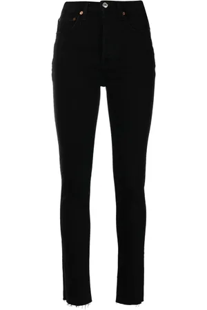 RE/DONE Jeans, Dame, Sort, W30, Tynde jeans