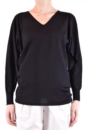 D.EXTERIOR Strik, Dame, Sort, XS, Uld, Lange ærmer sweater
