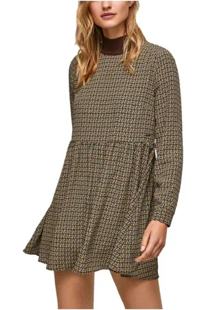 Pepe Jeans Kjole, Dame, Brun, M, Uld, Korte kjoler
