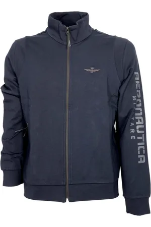Aeronautica Militare Sweathshirts & Hoodies, Herre, Blå, 4XL, Gennemgående lynlås