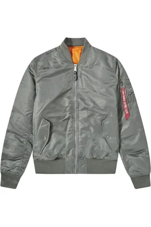 Alpha Industries Jakke, Herre, Grå, L, Nylon, Jakker