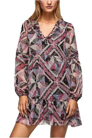 Pepe Jeans Kjole, Dame, Lyserød, S, Polyester, Korte kjoler