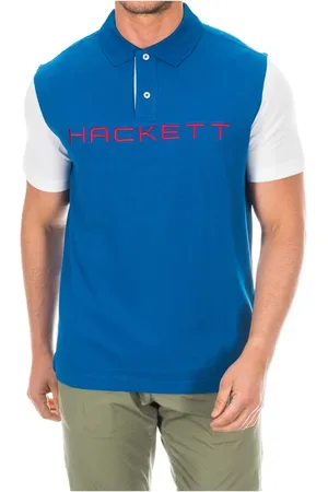 Hackett Top, Herre, Blå, S, Bomuld, Polo -skjorter