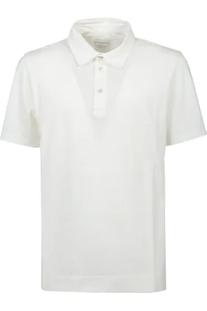 BALLANTYNE Top, Herre, Hvid, L, Kortærmet poloshirt